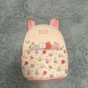 BT21 Kids Backpack - Pink and Cream Delight